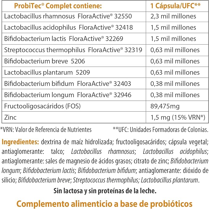 ProbiTec® Complet: Tu Aliado para una Microbiota Saludable y un Sistema Inmunitario Fuerte