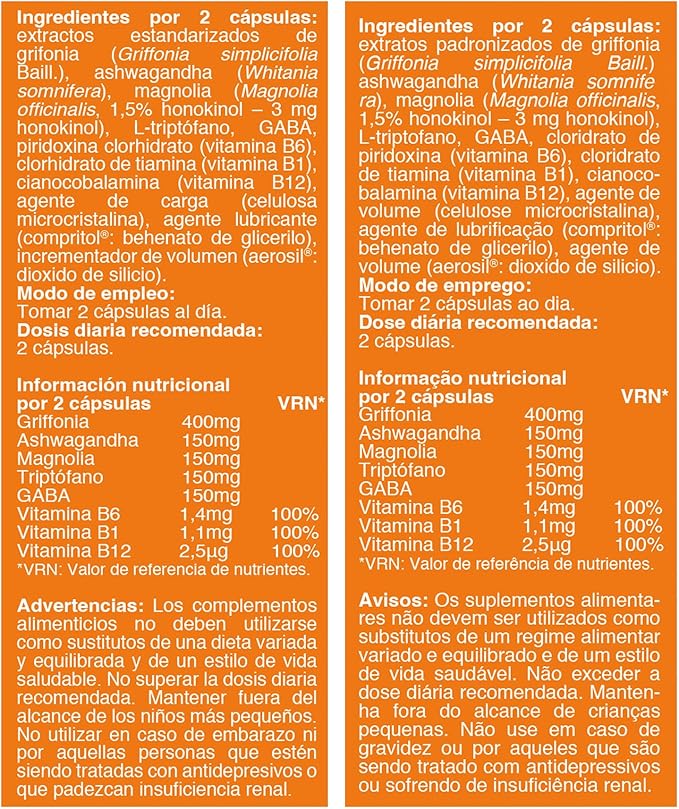 Ansiomed Autoestima (45 Cápsulas) - Con Ashwagandha, GABA y Vitaminas del Grupo B para la Ansiedad y el Bienestar Emocional