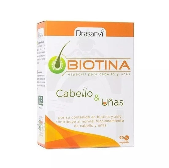 Biotina 45 Comprimidos: Cuidado Integral para Tu Cabello, Piel y Uñas