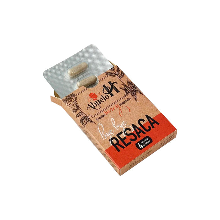 Bye Bye Resaca (4 Cápsulas) - Despierta Fresco Después de una Noche de Fiesta