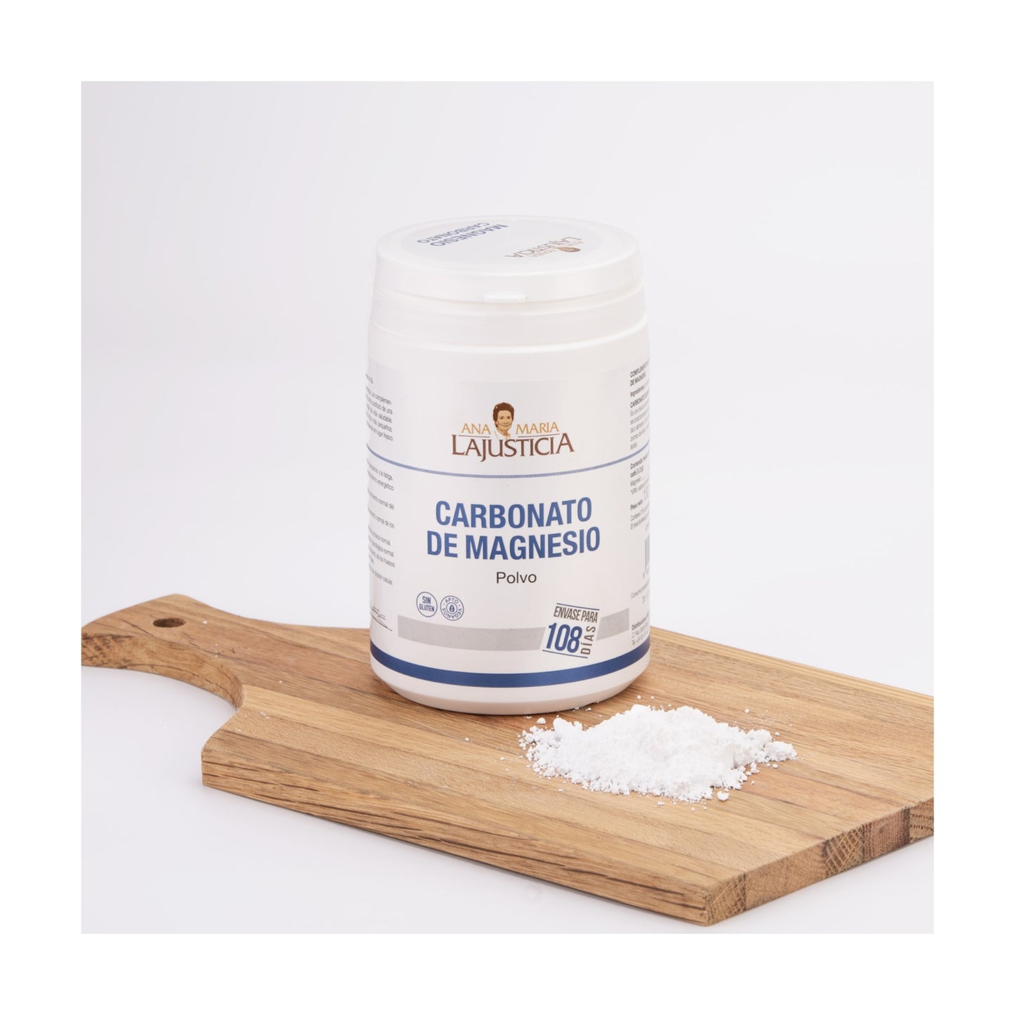 Carbonato de Magnesio en Polvo ANA MARÍA LAJUSTICIA (130 g) - Alivio de Cansancio, Bienestar Digestivo y Salud Muscular