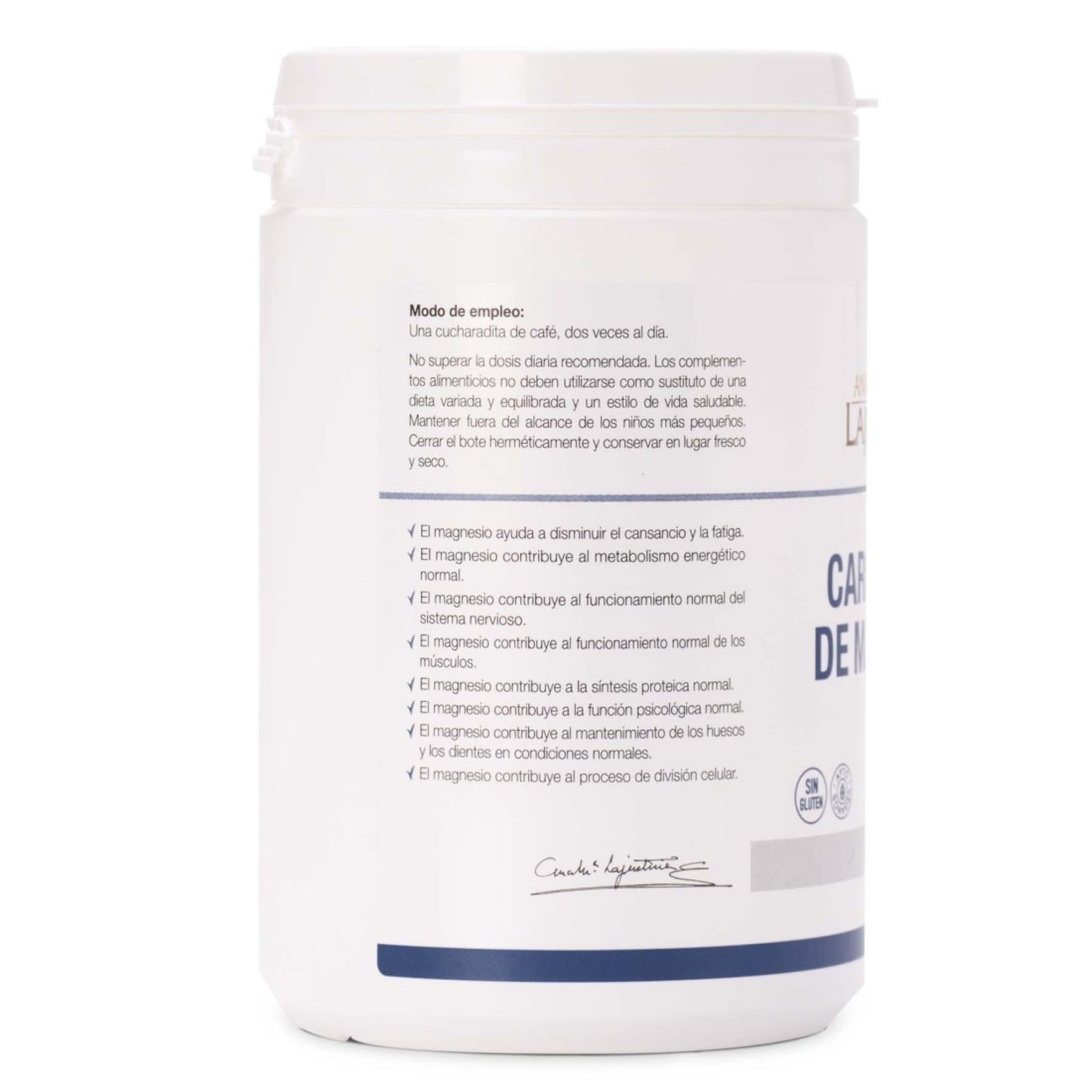 Carbonato de Magnesio en Polvo ANA MARÍA LAJUSTICIA (130 g) - Alivio de Cansancio, Bienestar Digestivo y Salud Muscular
