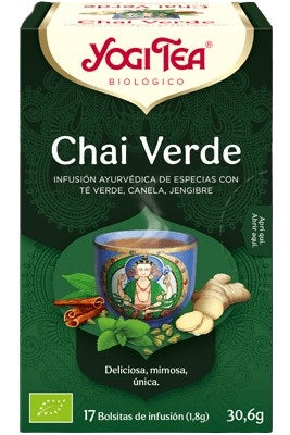 Té Yogi Chai Verde Eco 17 Bolsitas