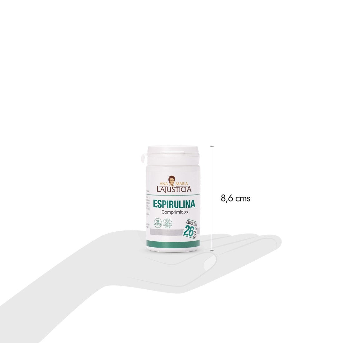 Espirulina ANA MARÍA LAJUSTICIA (160 Comprimidos) - Fuente de Vitaminas, Minerales y Detox Natural