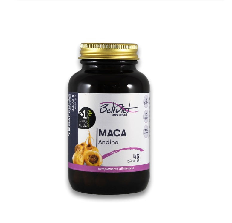Maca Andina (45 Cápsulas Vegetales) - Energía, Vitalidad y Regulador Hormonal Natural