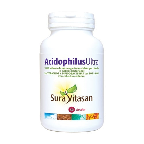 Acidophilus Ultra 11.000 Millones - 30 Cápsulas (Sura Vitasan): Potente Soporte Probiótico