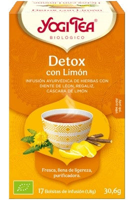 Té Yogi Detox con Limón Eco 17 Bolsitas: El Ritual Perfecto para Renovarte