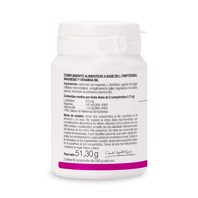 Triptófano con Magnesio y Vitamina B6 ANA MARÍA LAJUSTICIA (60 Comprimidos) - Reduce Ansiedad y Cansancio - Sueño Reparador y Bienestar