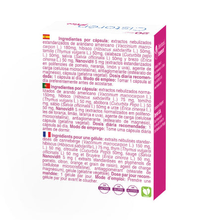 Cistoren Plus (20 Cápsulas) - Prevención y Tratamiento Natural de Infecciones Urinarias