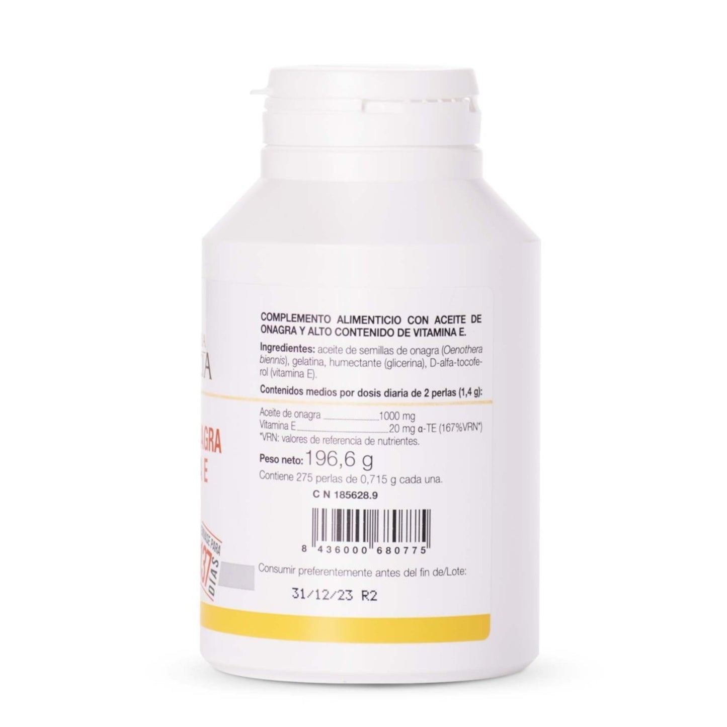 Aceite de Onagra + Vitamina E, 275 Perlas - Alivio Premenstrual, Antioxidante Natural y Cuidado Celular - ANA MARIA LA JUSTICIA