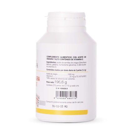 Aceite de Onagra + Vitamina E, 275 Perlas - Alivio Premenstrual, Antioxidante Natural y Cuidado Celular - ANA MARIA LA JUSTICIA