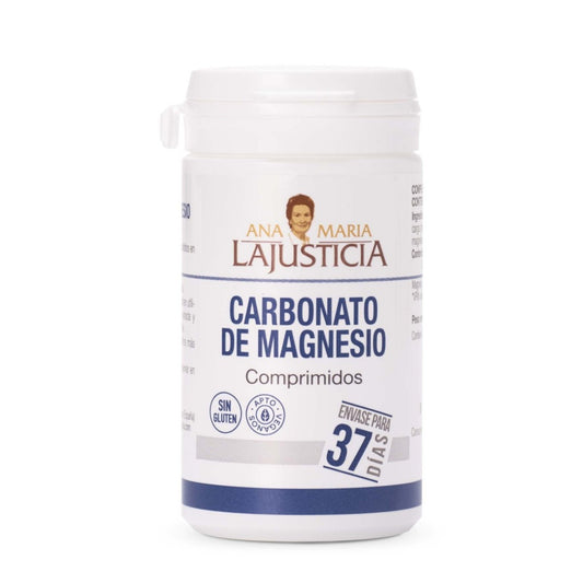 Carbonato de Magnesio - 75 Comprimidos ANA MARIA LAJUSTICIA - Alivio de Cansancio, Fatiga y Bienestar Digestivo - Soporte Muscular y Nervioso