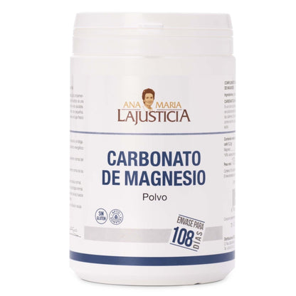 Carbonato de Magnesio en Polvo ANA MARÍA LAJUSTICIA (130 g) - Alivio de Cansancio, Bienestar Digestivo y Salud Muscular