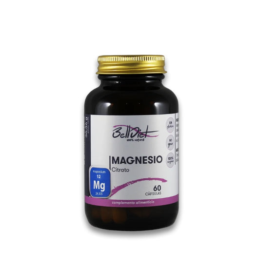 Citrato de Magnesio (60 Cápsulas Vegetales) - Refuerzo para Tejido Óseo y Muscular