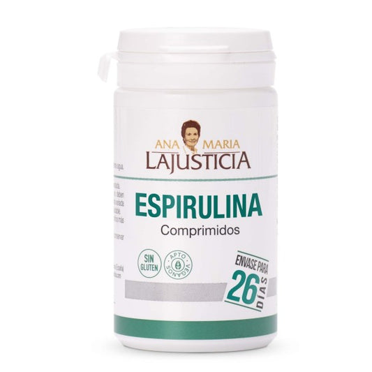 Espirulina ANA MARÍA LAJUSTICIA (160 Comprimidos) - Fuente de Vitaminas, Minerales y Detox Natural