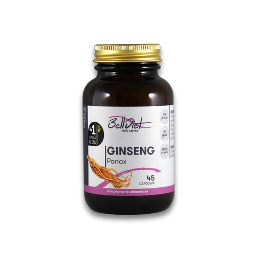 Ginseng Panax (45 Cápsulas Vegetales) - Energía y Resistencia Física e Intelectual