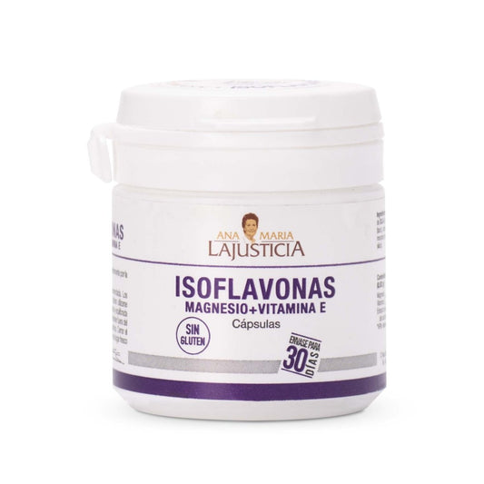 Isoflavonas con Magnesio y Vitamina E ANA MARÍA LAJUSTICIA (30 Cápsulas) - Apoyo Natural en la Menopausia y Antioxidante