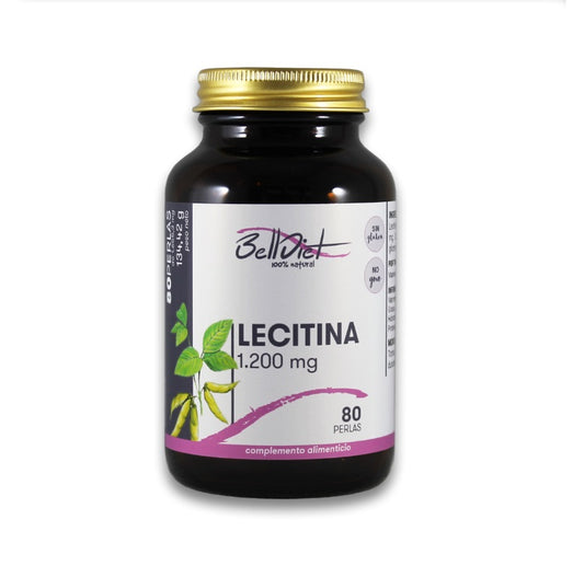 Lecitina de Soja (80 Perlas de 1.200 mg) - Memoria, Energía y Salud Cardiovascular