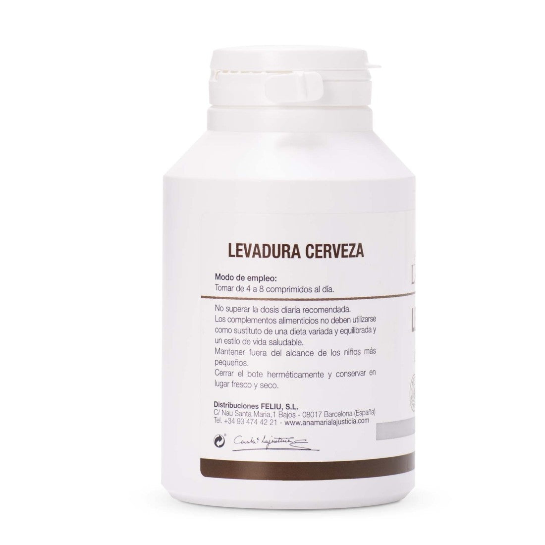 Levadura de Cerveza ANA MARÍA LAJUSTICIA (280 Comprimidos) - Rica en Vitaminas del Grupo B y Proteínas