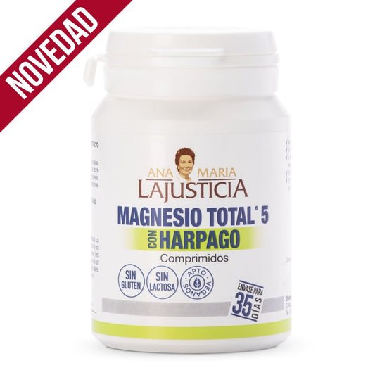 Magnesio Total 5 con Harpagofito ANA MARÍA LAJUSTICIA (70 Comprimidos) - Salud Articular, Relajación Muscular y Alta Absorción