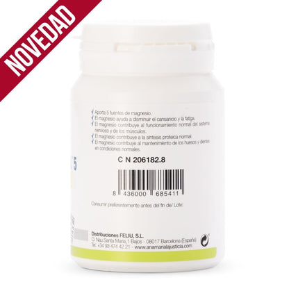Magnesio Total 5 con Harpagofito ANA MARÍA LAJUSTICIA (70 Comprimidos) - Salud Articular, Relajación Muscular y Alta Absorción