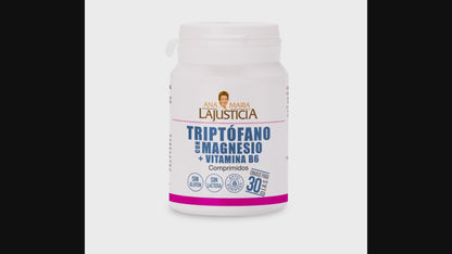 Triptófano con Magnesio y Vitamina B6 ANA MARÍA LAJUSTICIA (60 Comprimidos) - Reduce Ansiedad y Cansancio - Sueño Reparador y Bienestar