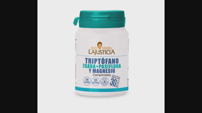 Triptófano con GABA, Pasiflora y Magnesio ANA MARÍA LAJUSTICIA (60 Comprimidos) - Relajación y Sueño Reparador