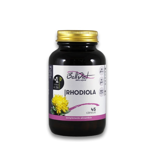 Rhodiola Alta Concentración (45 Cápsulas) - Adaptógeno Natural para Estrés y Fatiga