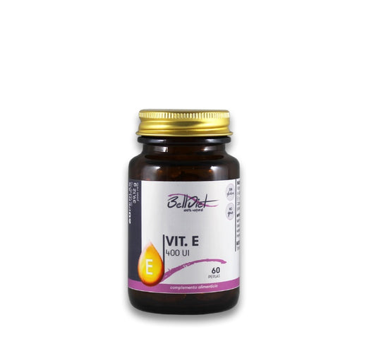 Vitamina E Natural 400 mg (60 Perlas) - Antioxidante Potente para la Salud Celular y Piel Radiante
