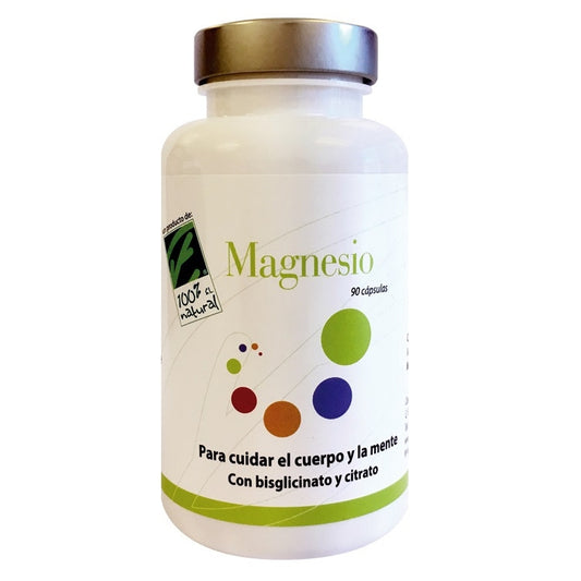Magnesio Bisglicinato y Citrato (90 cápsulas) - Energía, Músculos y Mente - Máxima Biodisponibilidad