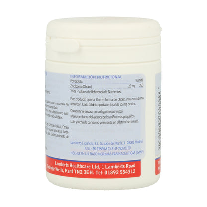 Zinc 25mg - 120 Cápsulas Lamberts: Apoyo Integral para tu Salud